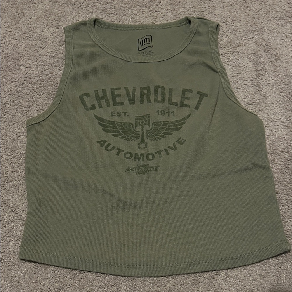 Forever 21 Olive Green Cropped Tank